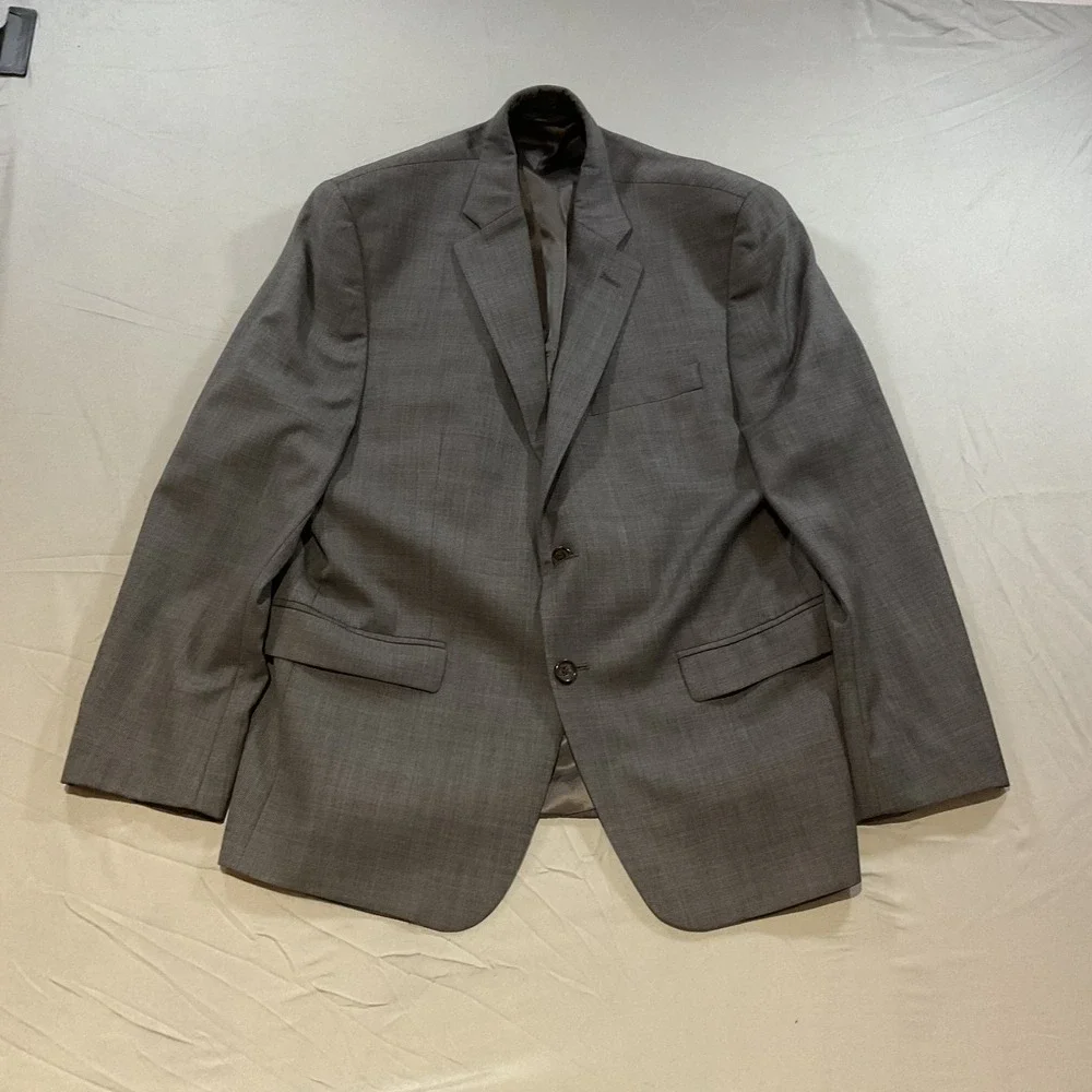 Lauren Ralph Lauren 42S Gray Blazer Sport Coat 2 Button Suit Jacket Mens Short